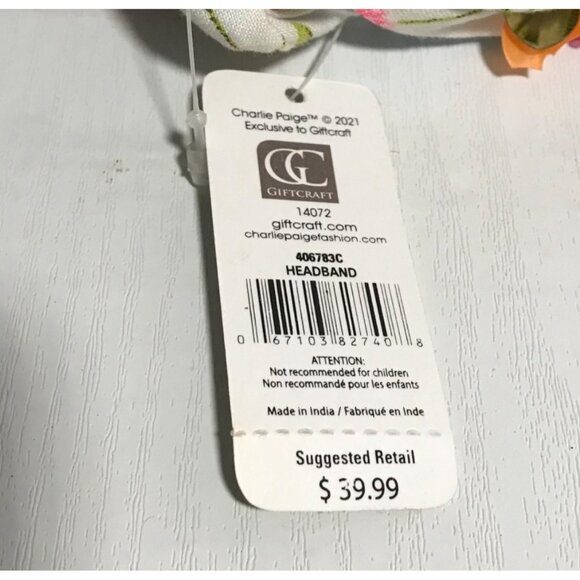 Charlie Paige Floral Embellished Headband With Sequins & Beads - Picture 6 of 7